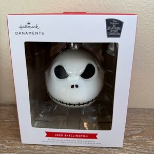 Hallmark Disney’s “Jack Skellington” Blown Glass Ornament (NWT)